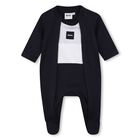 Baby Boys Naby Blue Logo Babygrow Gift Set, 3, hi-res