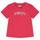 Girls Pink Logo T-Shirt, 2, hi-res