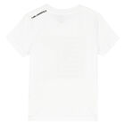 Boys White Logo T-Shirt, 1, hi-res