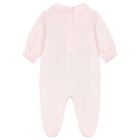 Baby Girls Pink Floral Babygrow, 1, hi-res