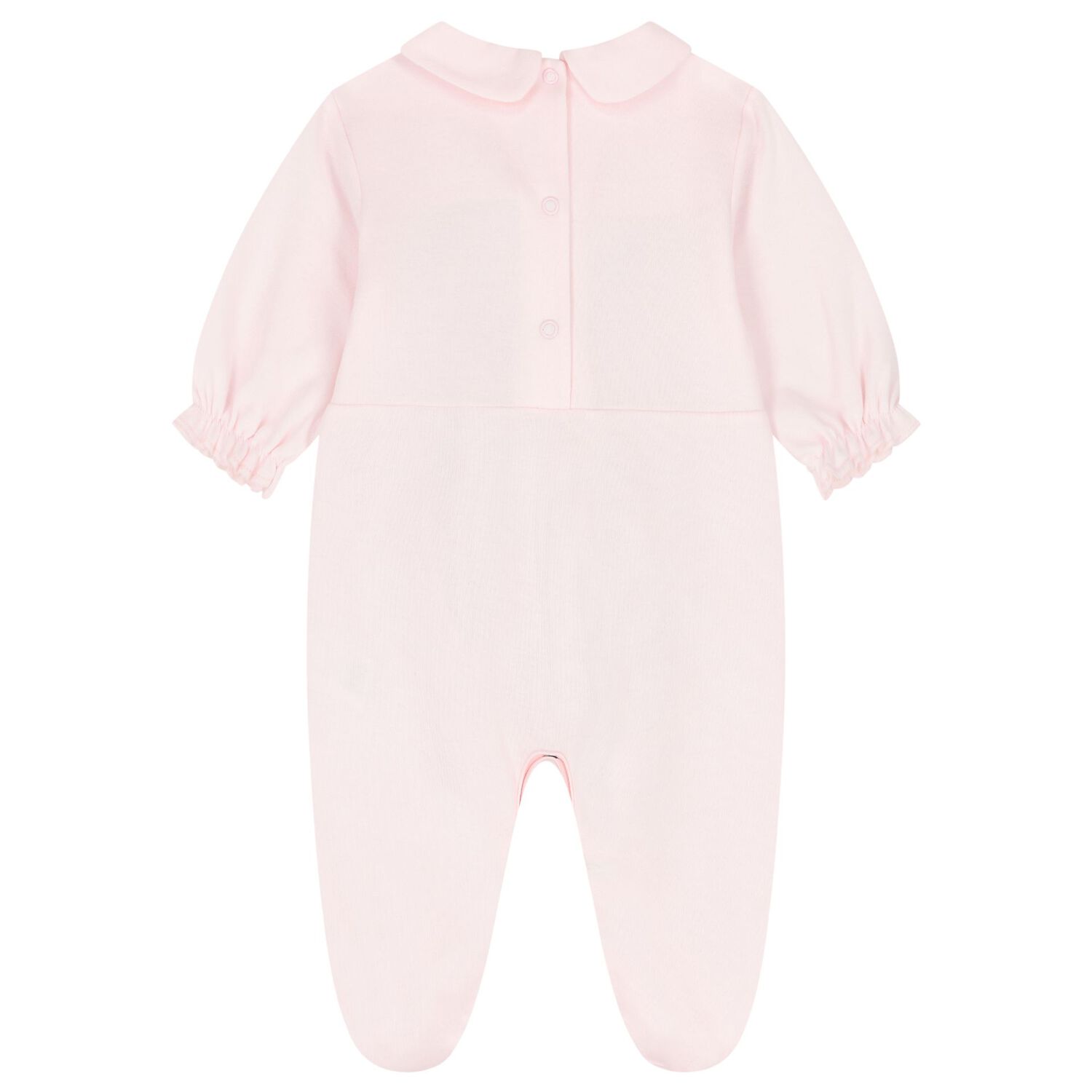 Baby Girls Pink Floral Babygrow, 1, hi-res