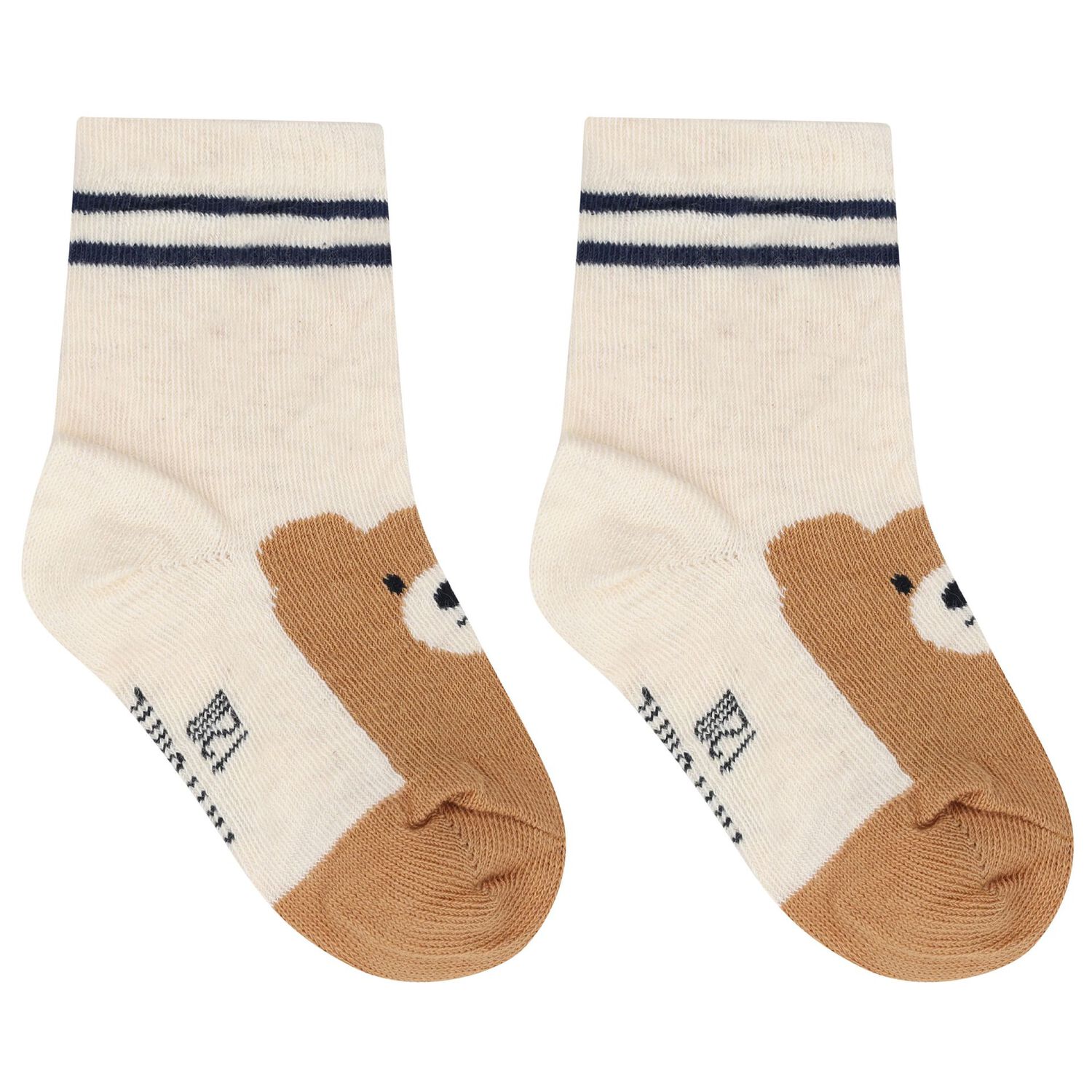 Younger Boys Navy Blue & Ivory Socks ( 3-Pack ), 1, hi-res image number null