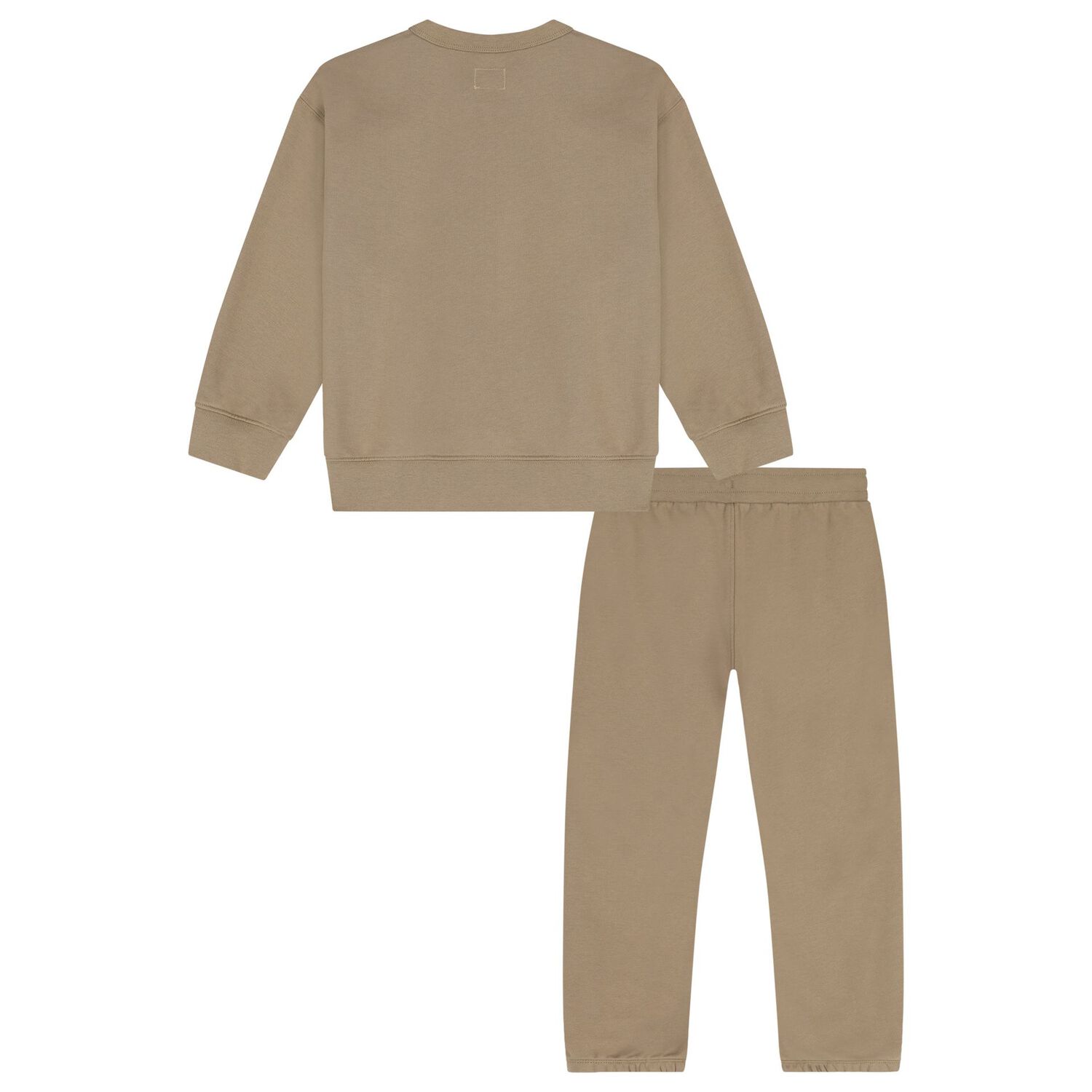 Boys Beige Logo Tracksuit , 1, hi-res