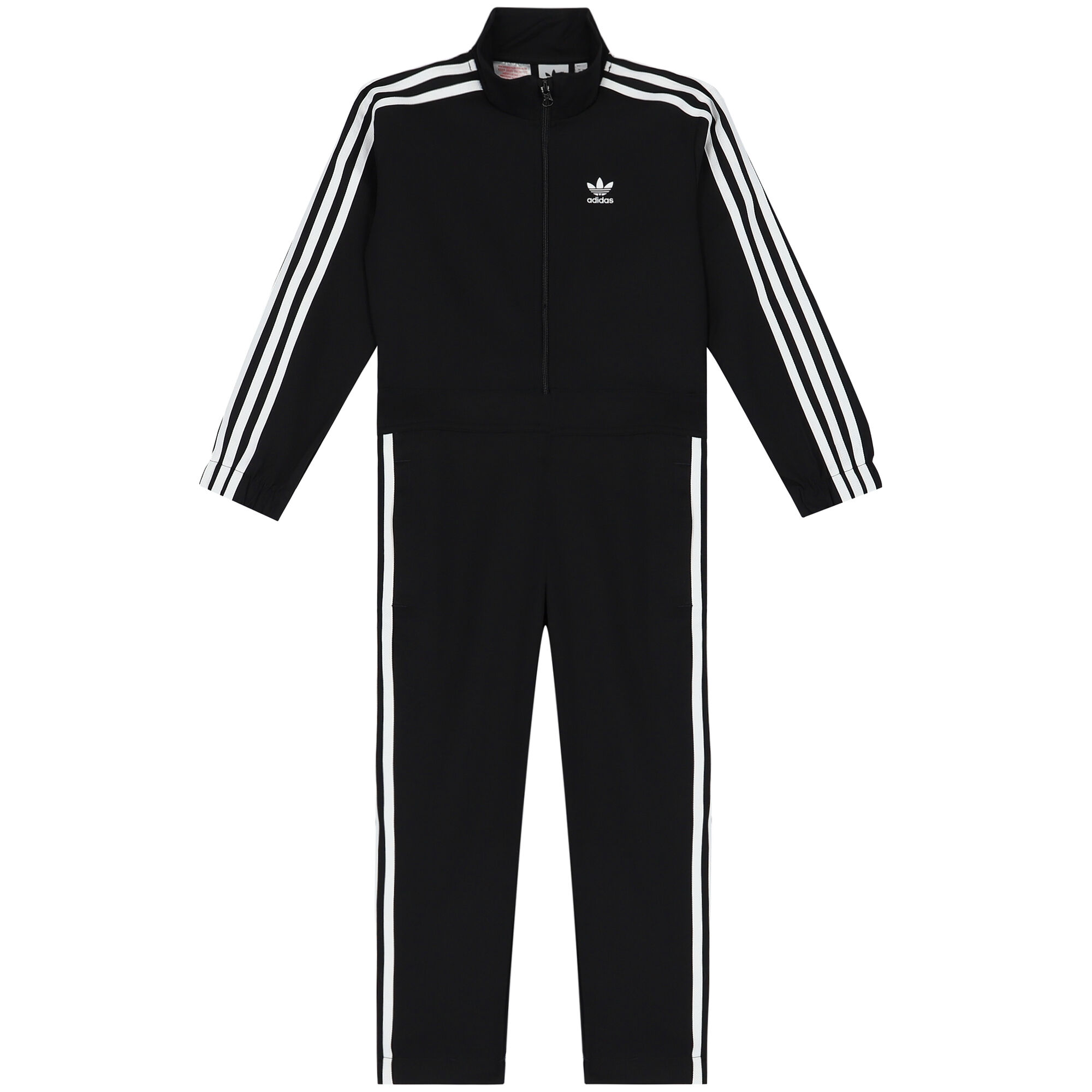 Adidas Kids Black Logo Jumpsuit Junior Couture UK