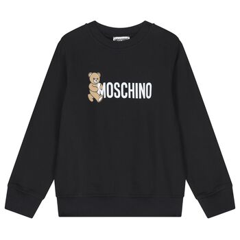 Black Teddy Bear Logo Sweatshirt