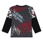 Younger Boys Black Logo Tracksuit, 1, hi-res