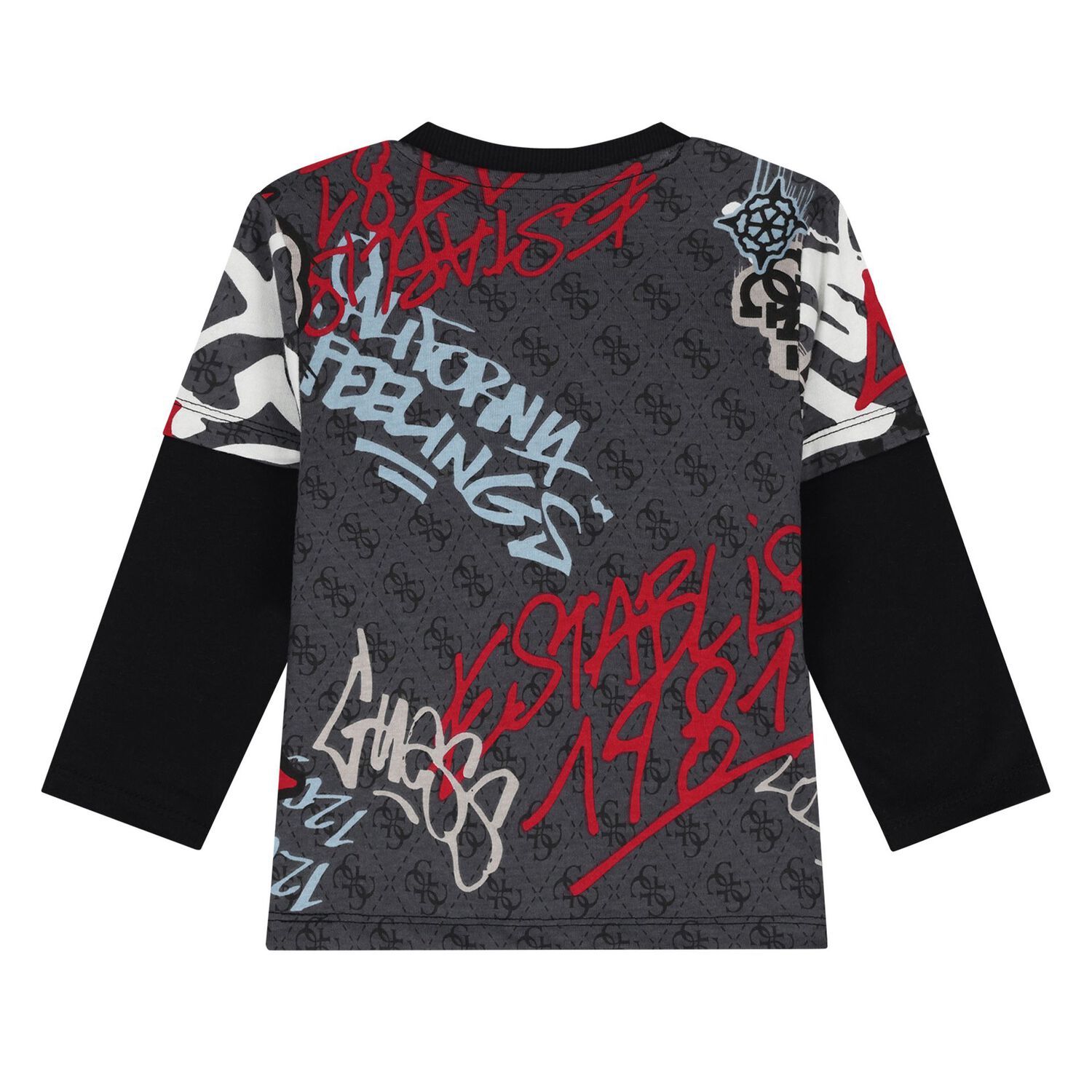 Younger Boys Black Logo Tracksuit, 1, hi-res