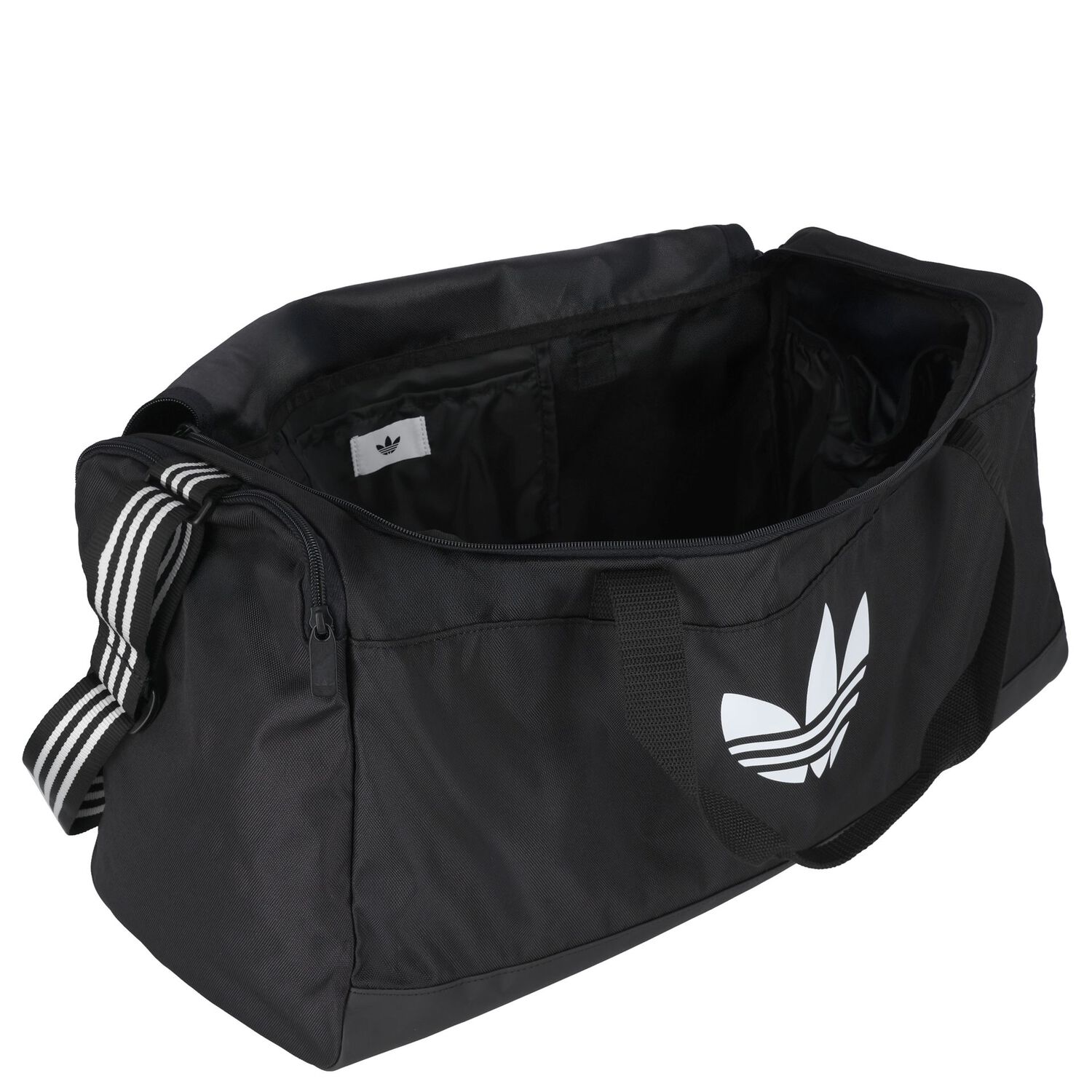 Black Logo Duffle Bag, 1, hi-res