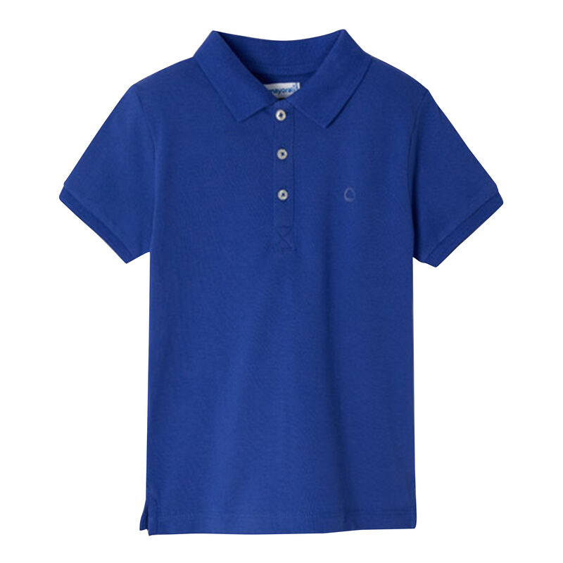 Boys Blue Logo Polo Shirt, 3, hi-res image number null
