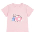 Younger Girls Pink Ladybird Logo T-Shirt, 1, hi-res