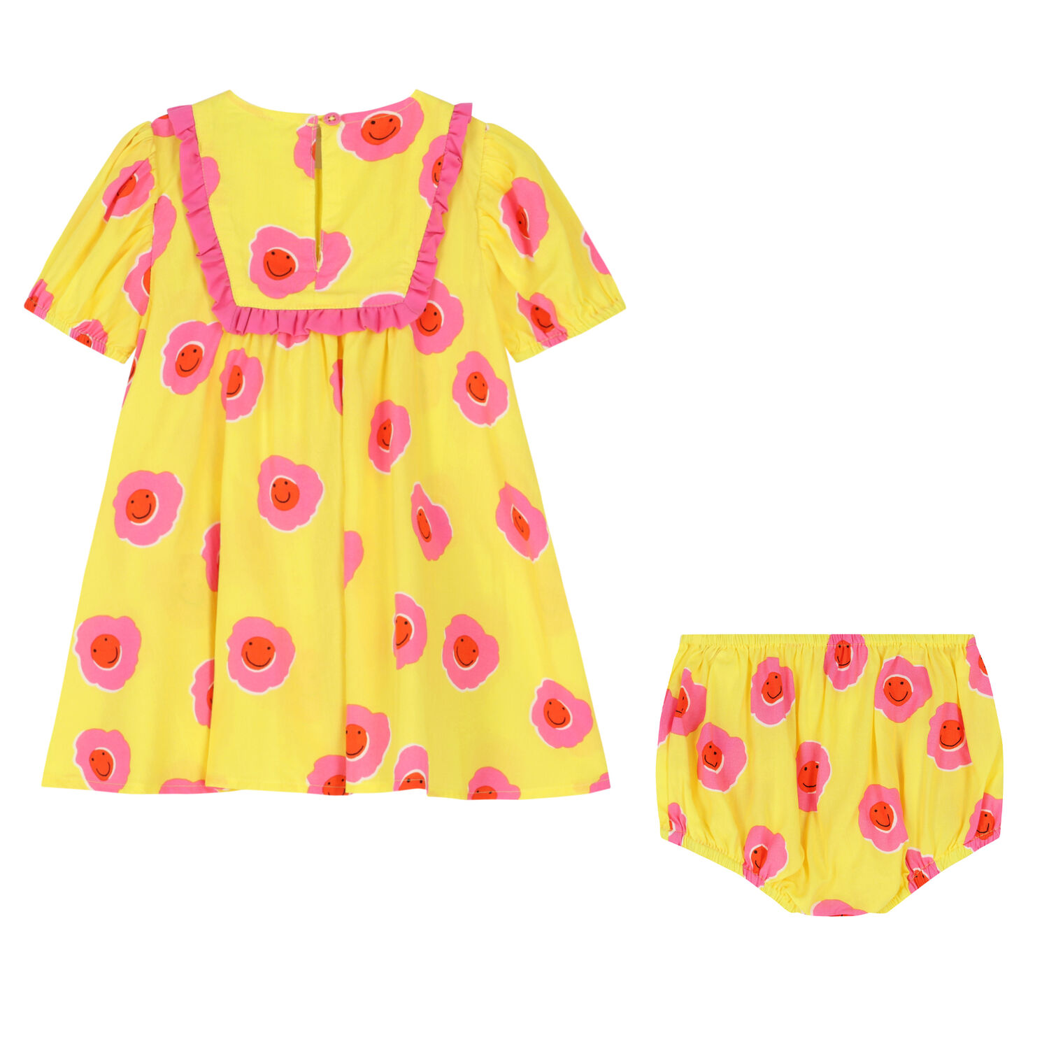 Younger Girls Yellow & Pink Dress Set, 1, hi-res image number null