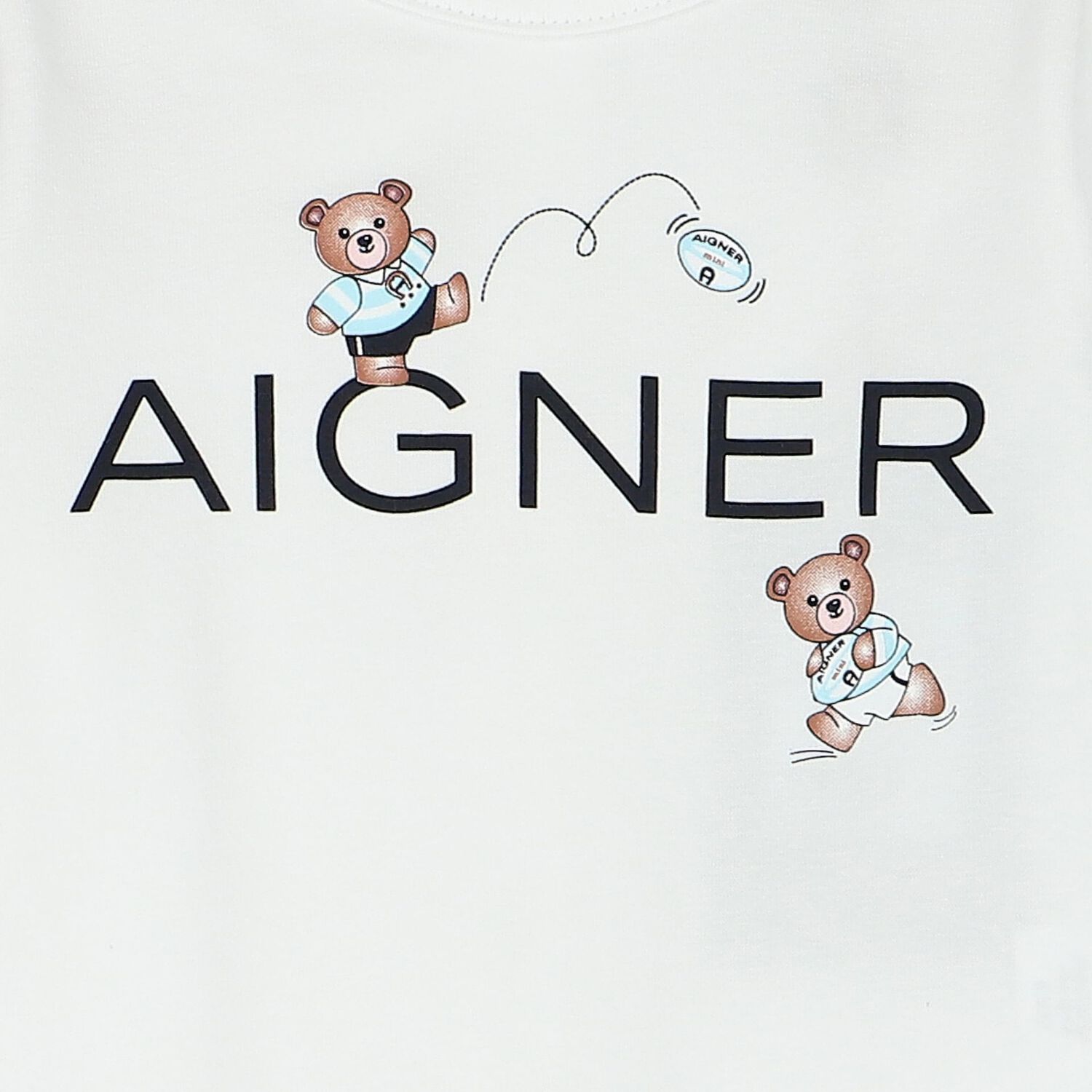 Baby Boys White Logo Babygrow, 1, hi-res