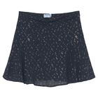 Girls Navy Blue Chiffon Skirt, 1, hi-res