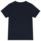 Boys Navy Blue Logo T-Shirt, 2, hi-res