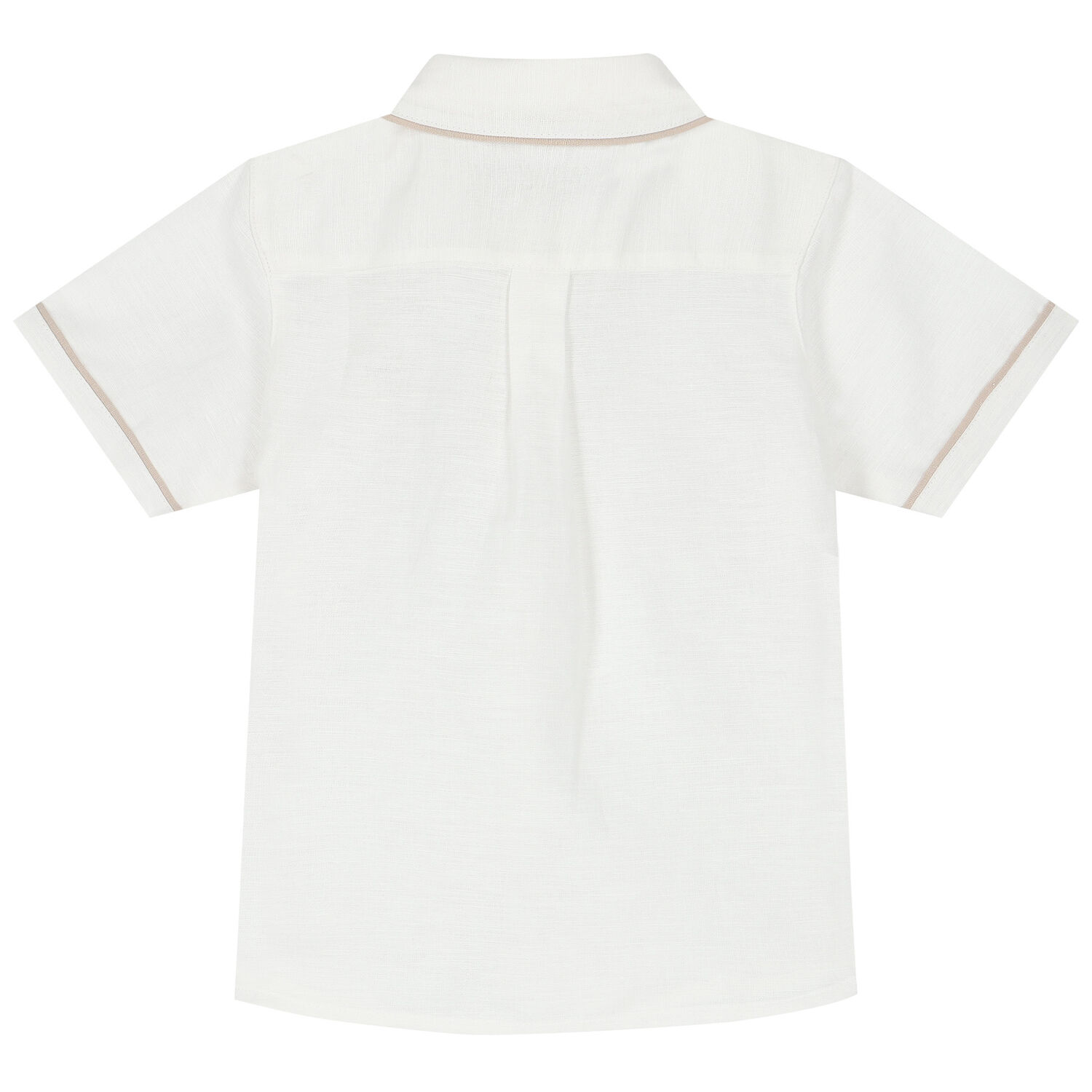 Younger Boys White Logo Shirt, 1, hi-res