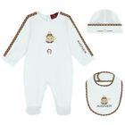 Baby Boys Blue Logo Teddy Bear Gift Set, 1, hi-res