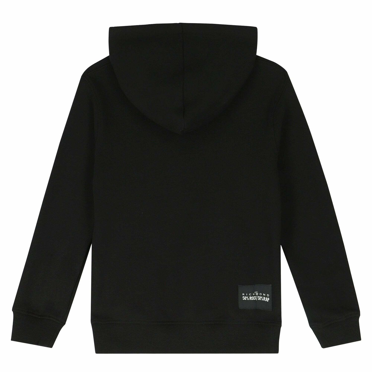 Boys Black Logo Hooded Top, 1, hi-res image number null