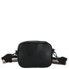 Girls Black Logo Leather Bag, 1, hi-res