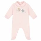 Baby Girls Pink Animals Babygrow, 1, hi-res