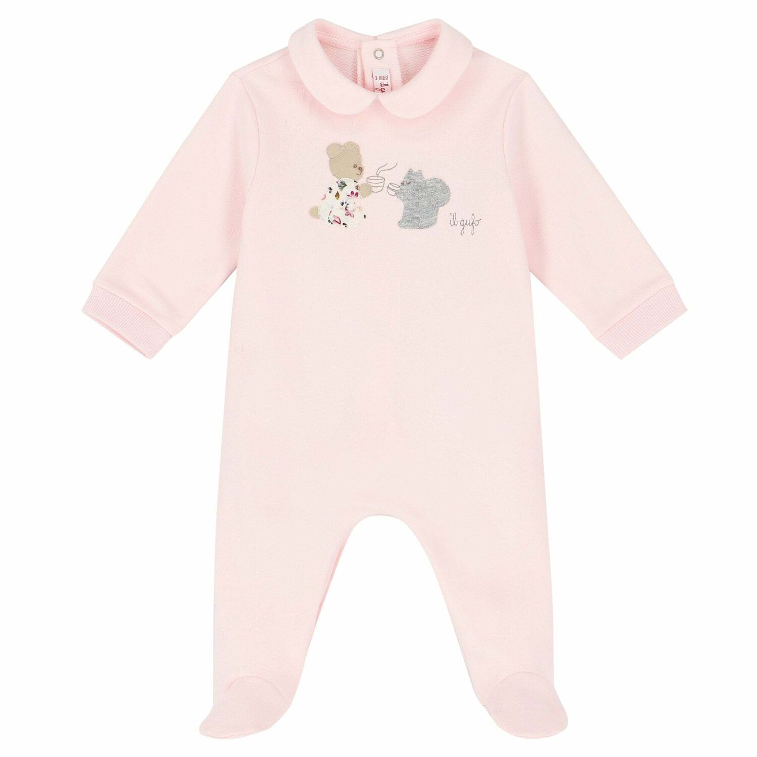 Baby Girls Pink Animals Babygrow, 1, hi-res image number null