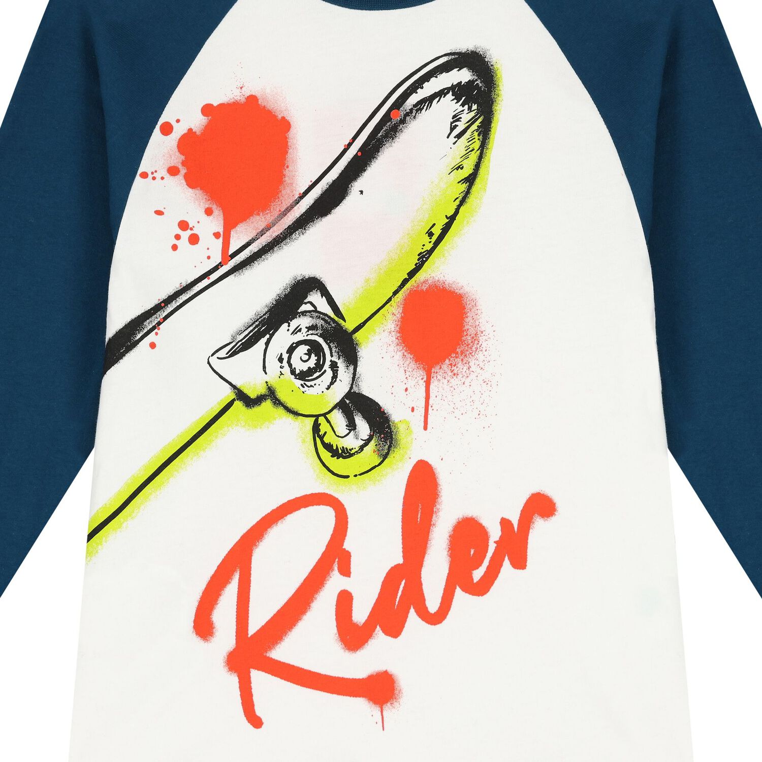 Boys Ivory & Blue Long Sleeve Top, 1, hi-res