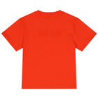 Boys Orange Logo T-Shirt, 1, hi-res