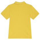 Boys Yellow Logo Polo Shirt, 3, hi-res