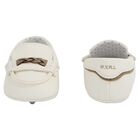 Baby Boys Ivory Leather Pre Walker Moccasins, 4, hi-res