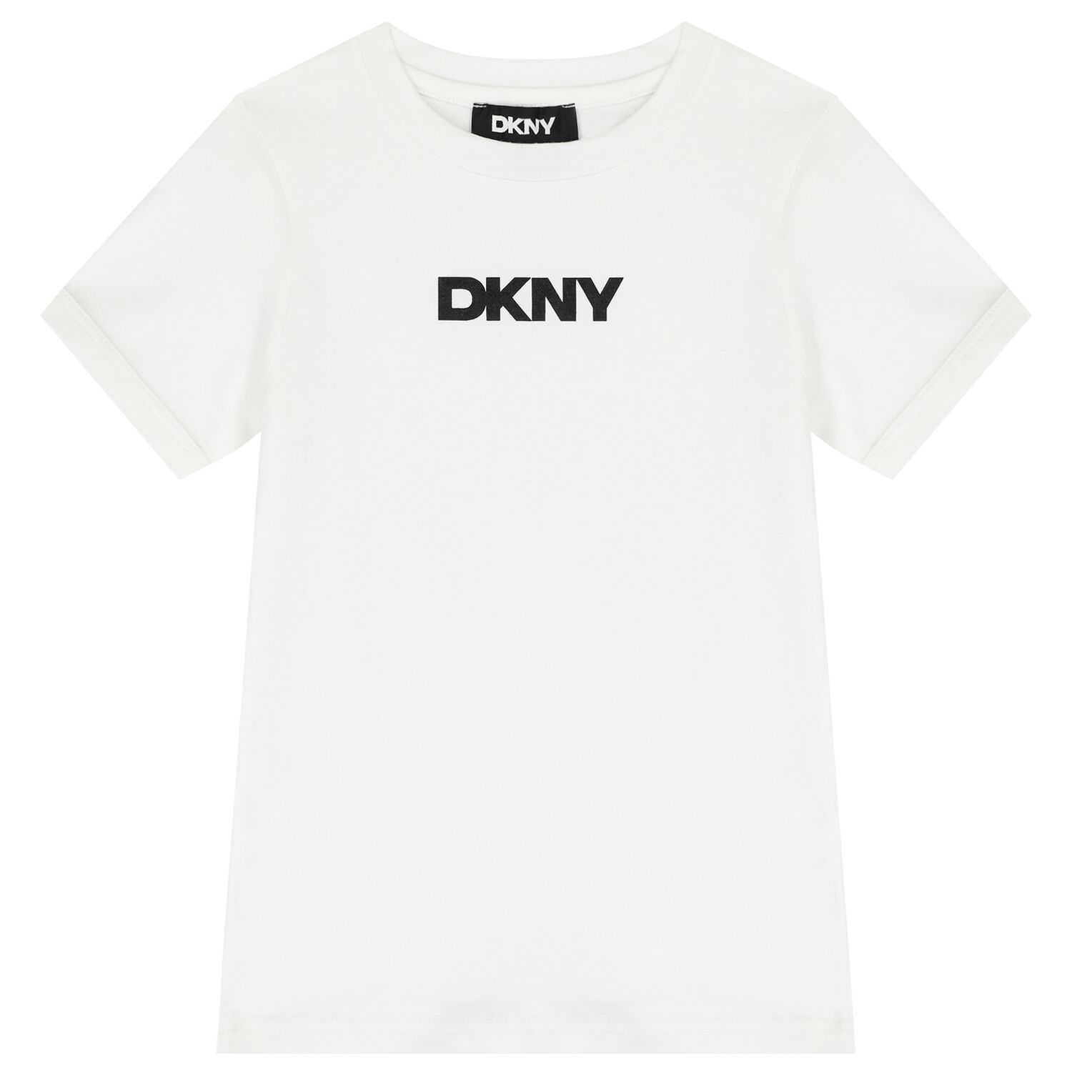 Girls White Logo T-Shirt, 1, hi-res