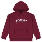 Boys Red Logo Hooded Top, 3, hi-res