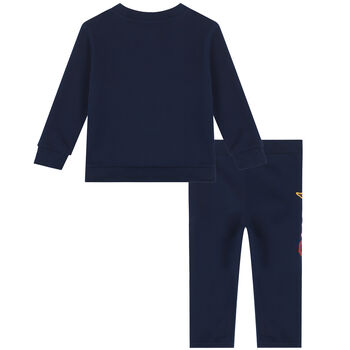 Baby Girls Navy Logo Tracksuit