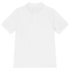 Boys White Logo Polo Shirt, 2, hi-res