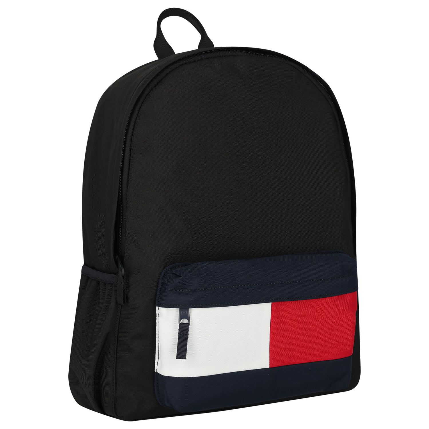Boys Black & Navy Blue Logo Backpack ( 45cm ), 1, hi-res