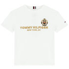 Boys White Logo T-Shirt, 2, hi-res