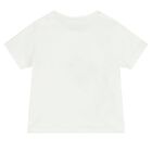 Baby Boys White & Blue Bunny Shorts Set, 2, hi-res