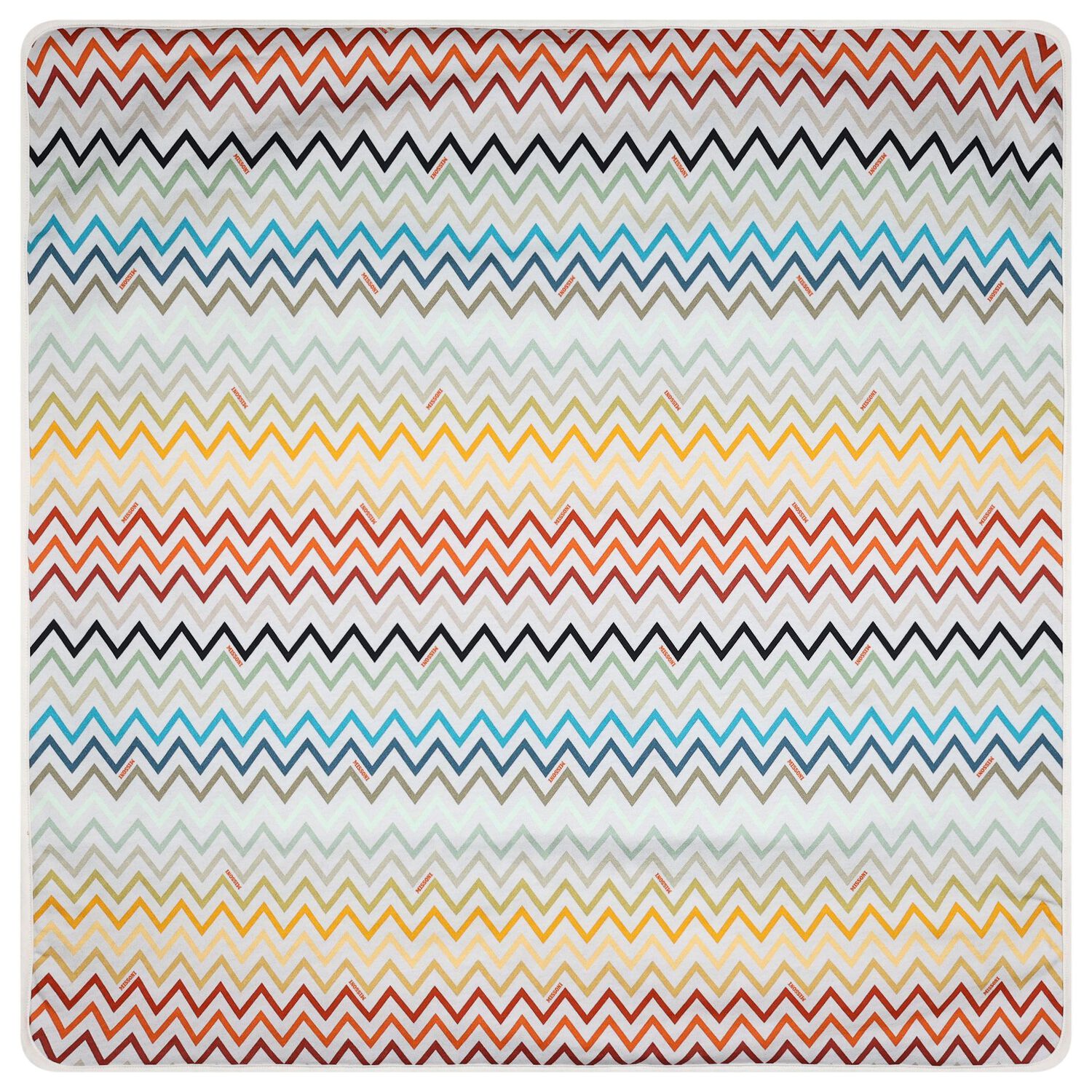 Multi-Coloured Zigzag Baby Blanket, 1, hi-res