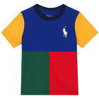 Baby Boys Multicolored Logo T-Shirt, 1, hi-res