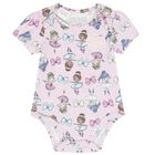 Baby Girls White, Grey & Purple Bodysuits ( 3-Pack ), 1, hi-res