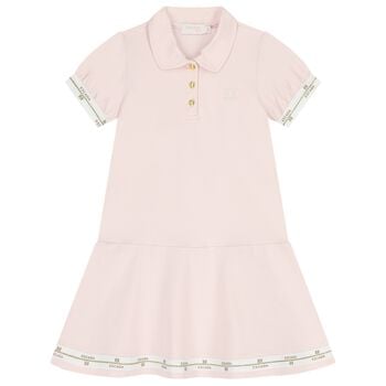 Girls Pink Logo Dress