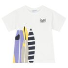 Boys White & Yellow Shorts Set, 4, hi-res