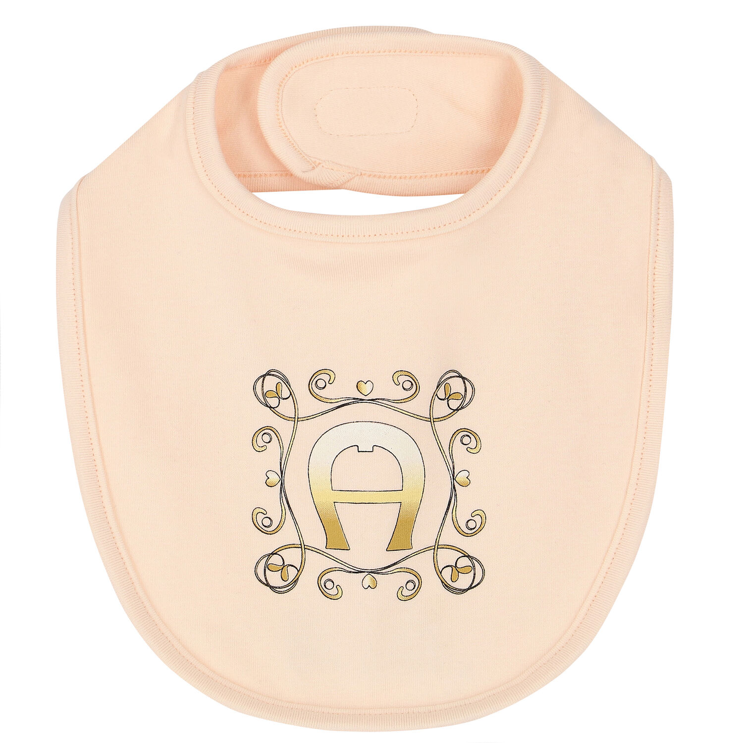 Baby Girls Pink Logo Bib, 1, hi-res