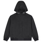 Boys Black Logo Padded Jacket, 1, hi-res