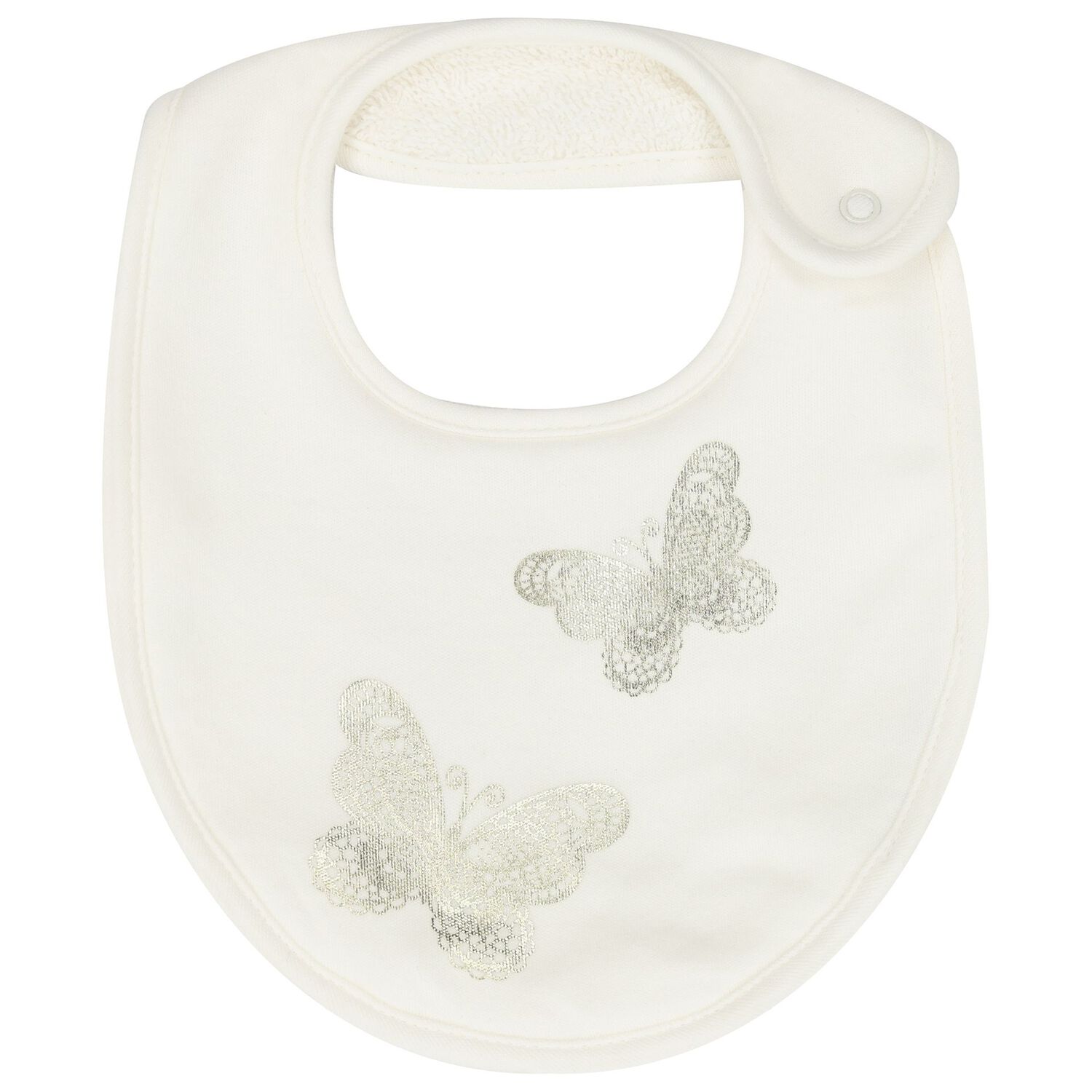 Baby Girls Ivory & Gold Butterflies Babygrow Gift Set, 1, hi-res