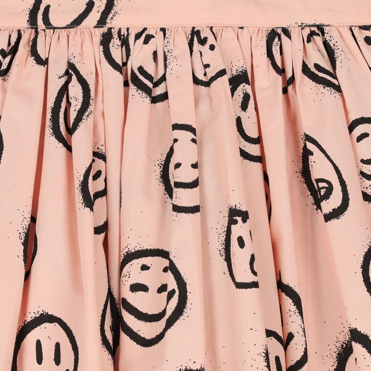 Girls Pink Smiley Print Skirt, 1, hi-res