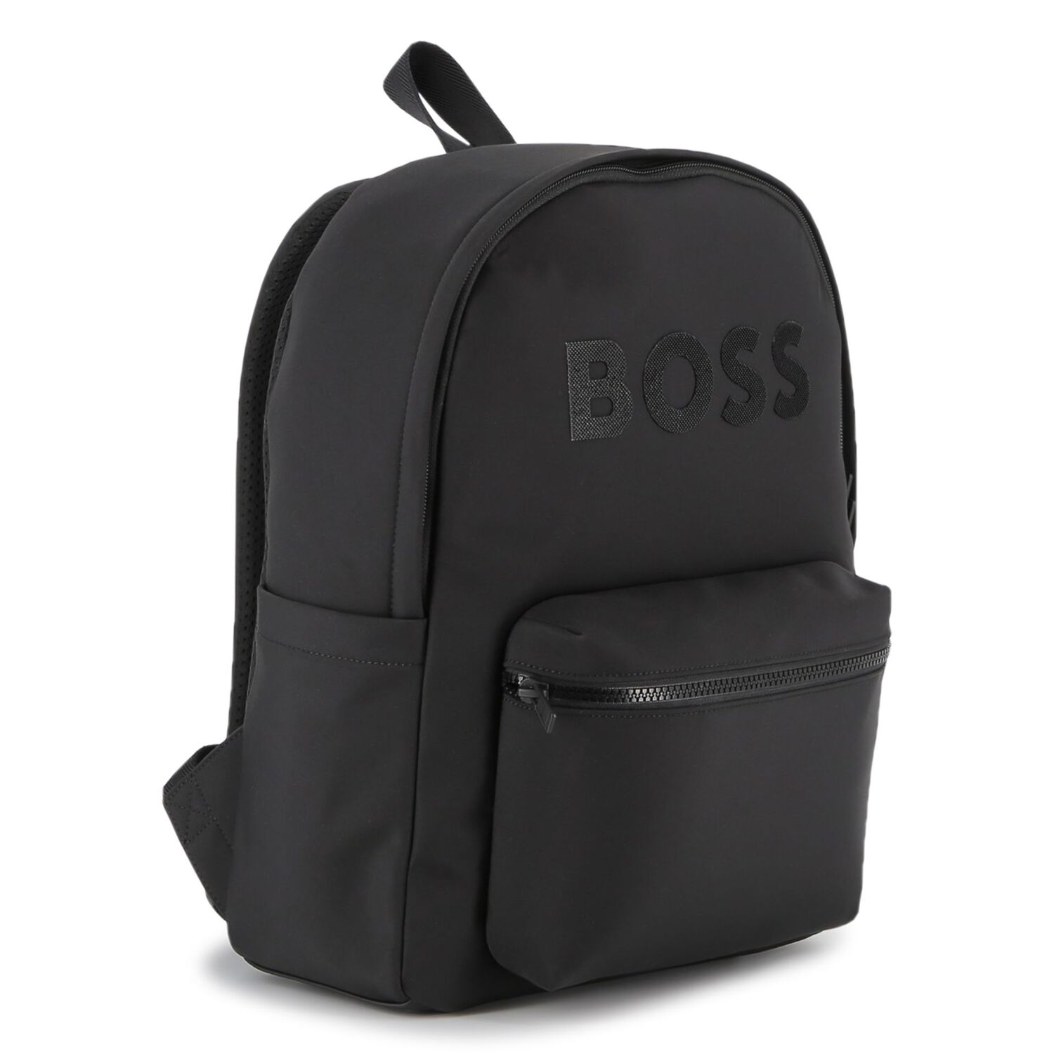 Boys Black Logo Backpack, 1, hi-res image number null
