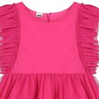 Girls Pink Ruffled Tulle Dress, 1, hi-res