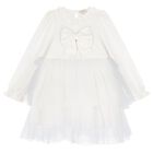 Girls Ivory Tulle Dress Set, 2, hi-res