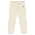 Younger Boys Ivory Trousers, 1, hi-res