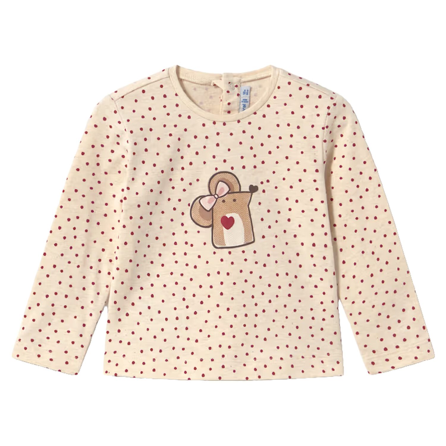 Younger Beige Mouse Long Sleeve Top, 1, hi-res