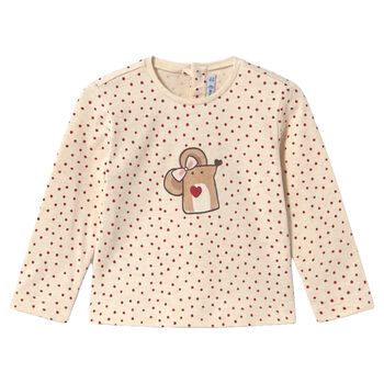 Younger Beige Mouse Long Sleeve Top
